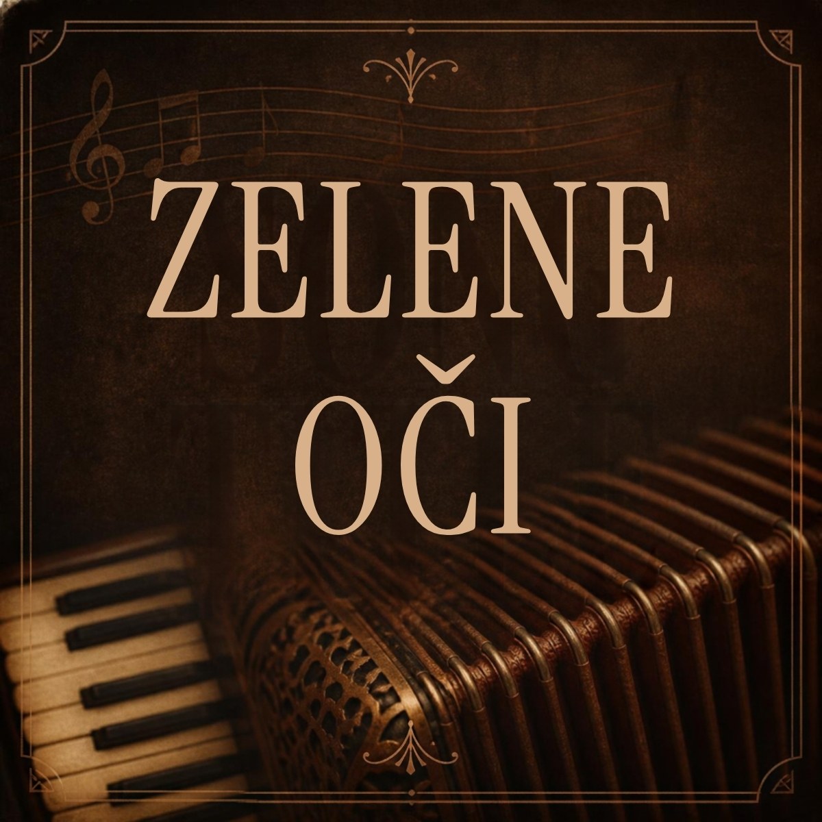 Zelene oči – naslovnica tutoriala za harmoniku